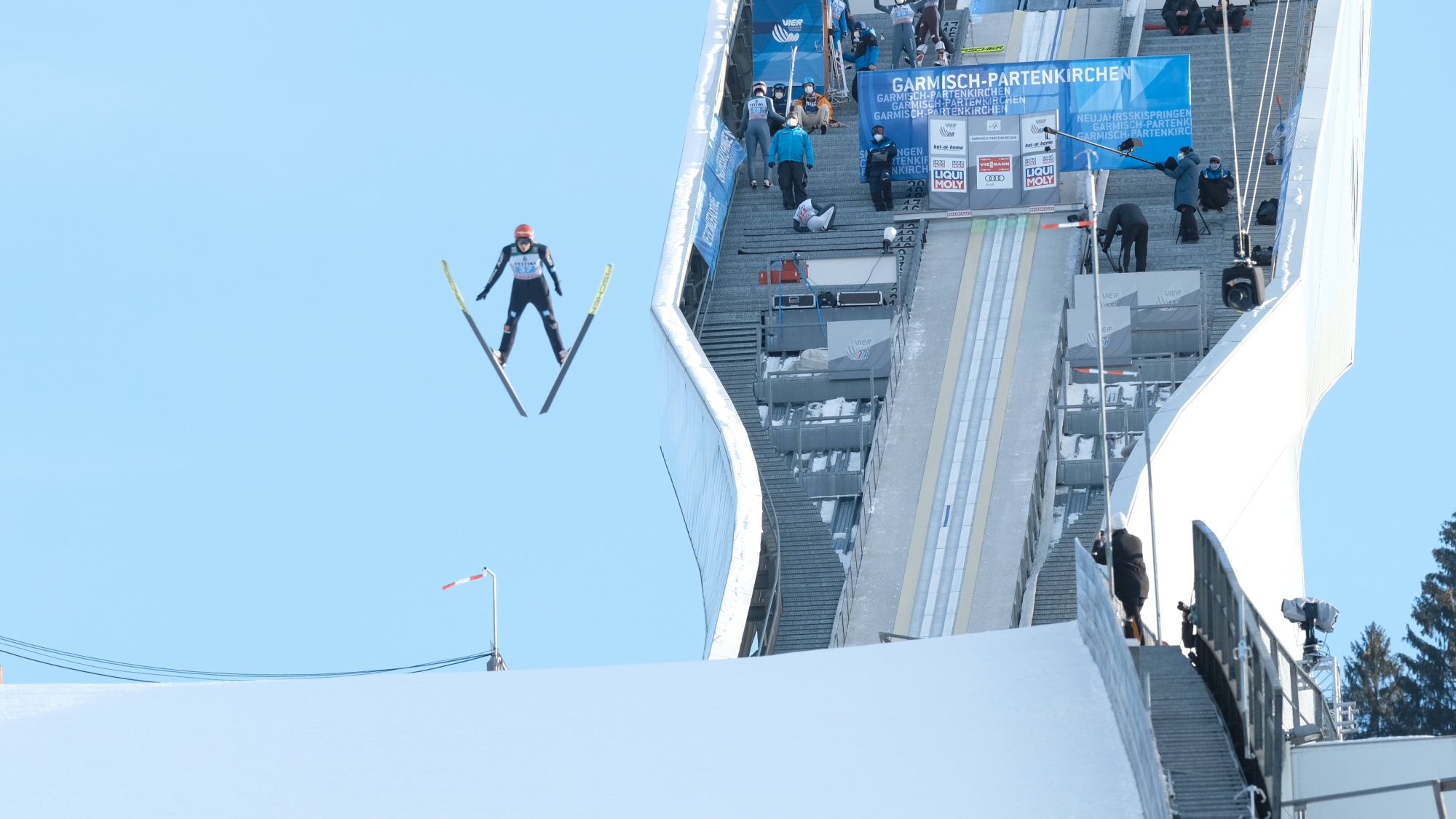 Skispringer in Garmisch-Partenkirchen