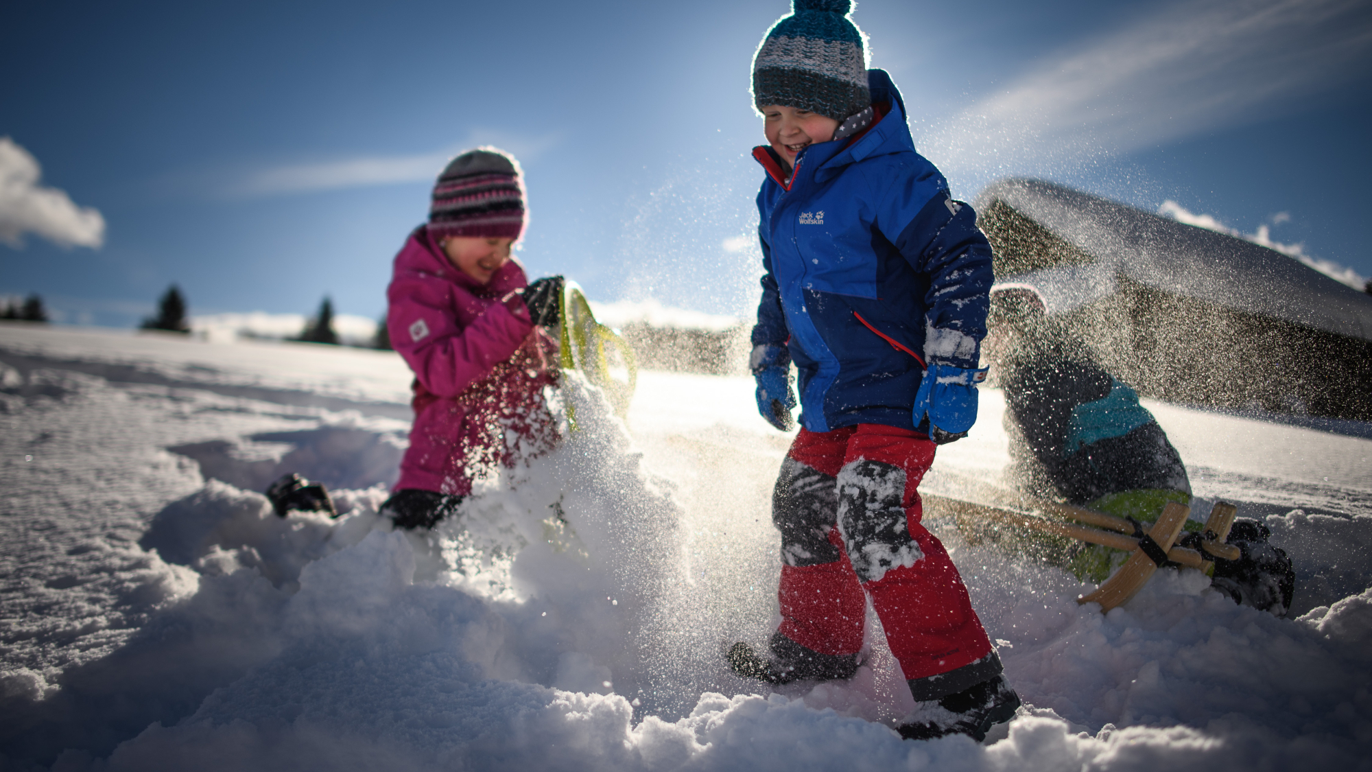 Schneeballschlacht Buckelwiesen