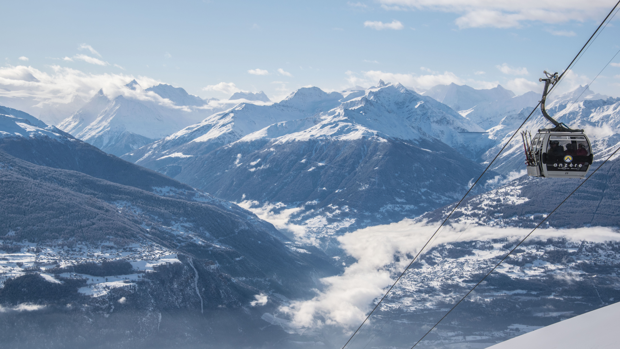 Gondelbahn in Anzère