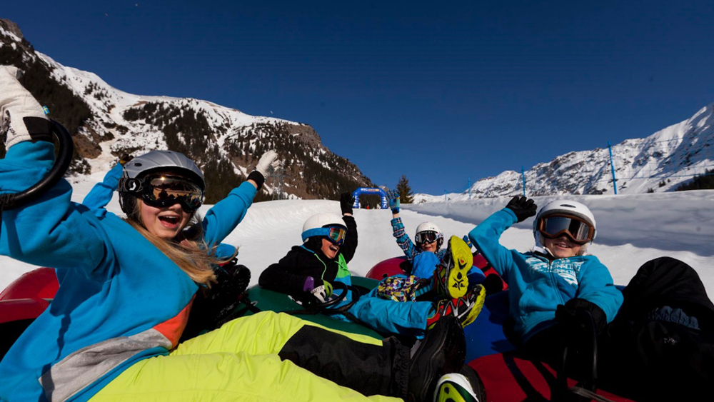 Snowtubing im Erlebnispark