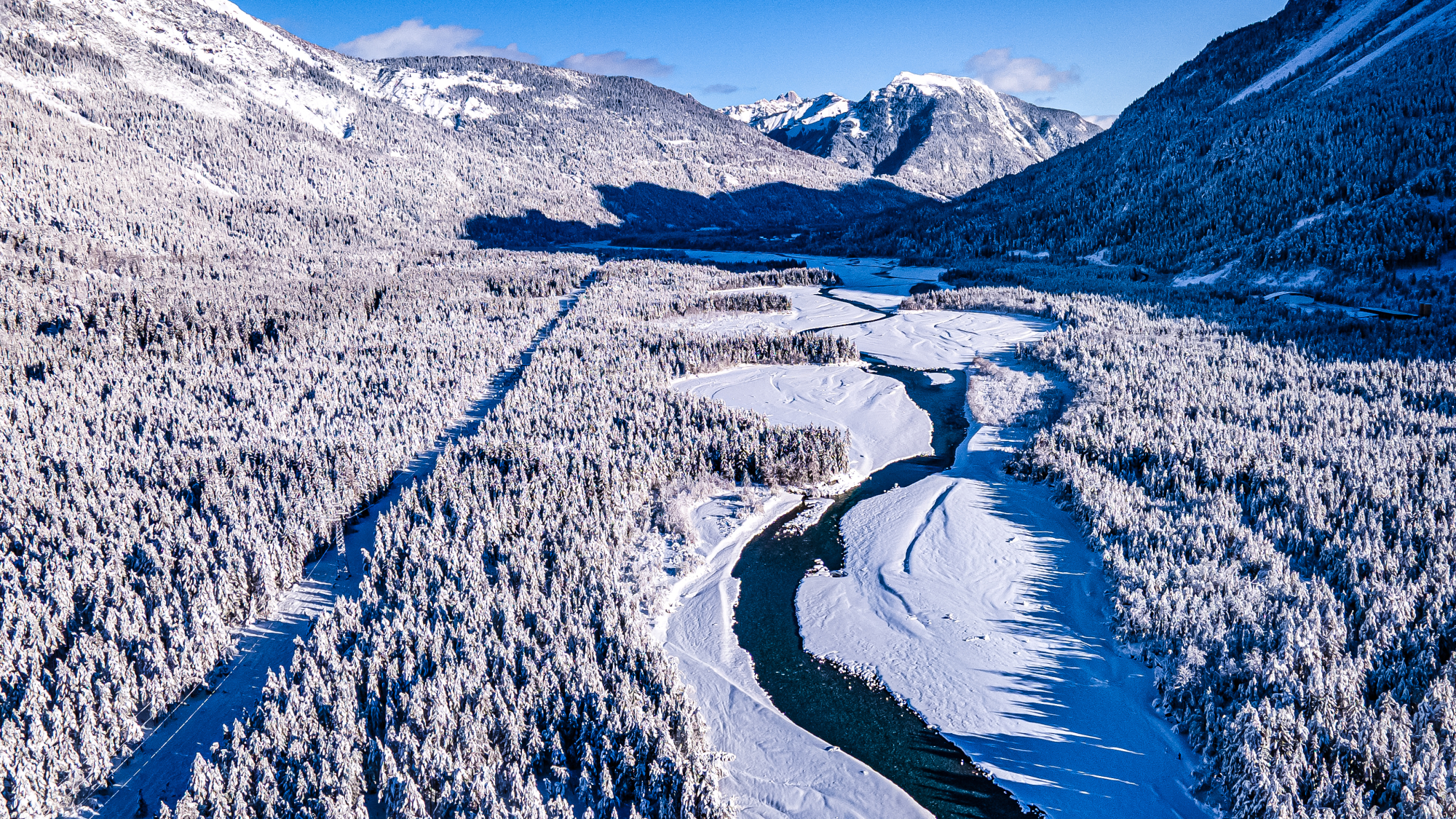 Das Lechtal im Winter