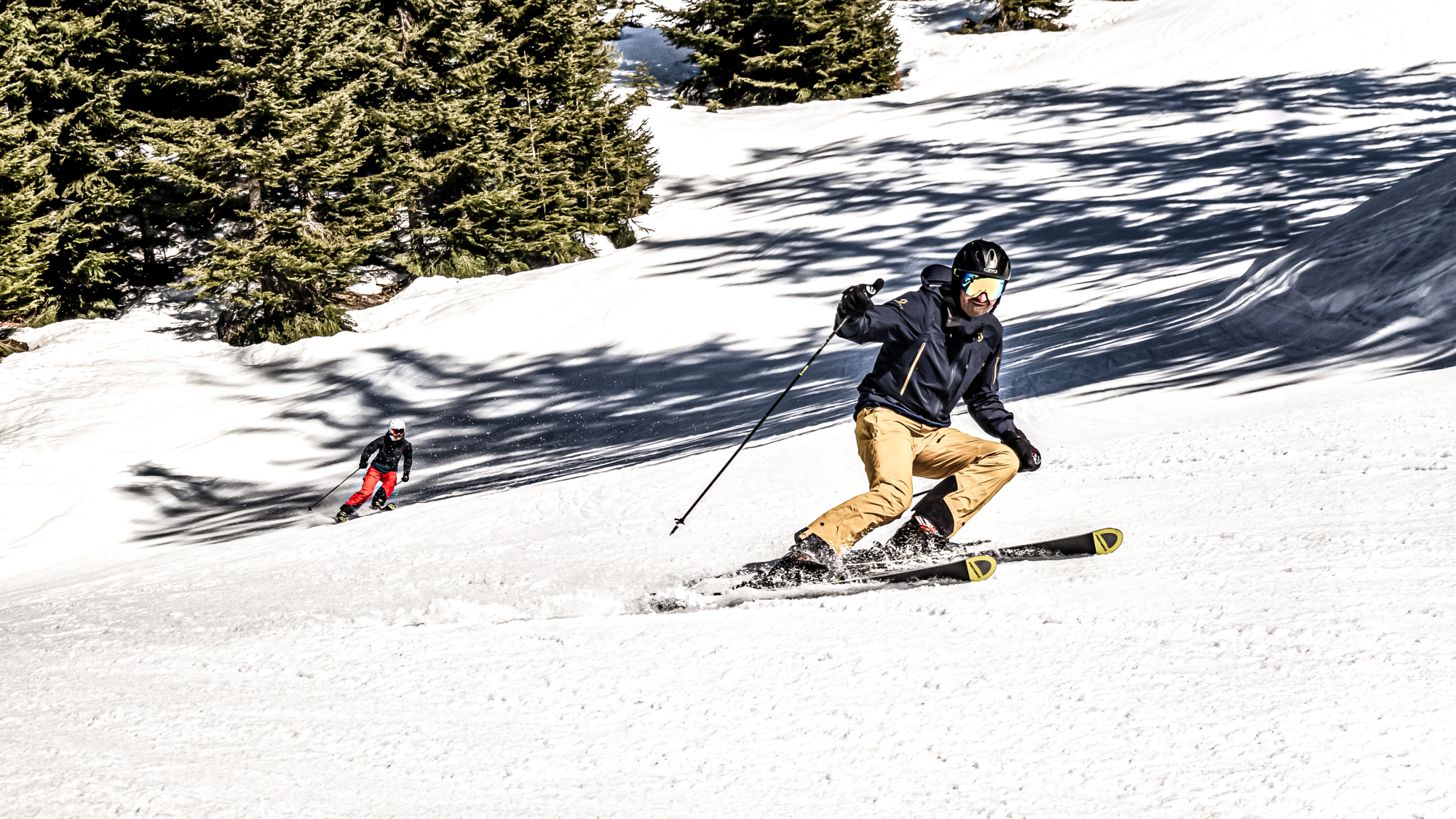 Skifahrer im Lechtal