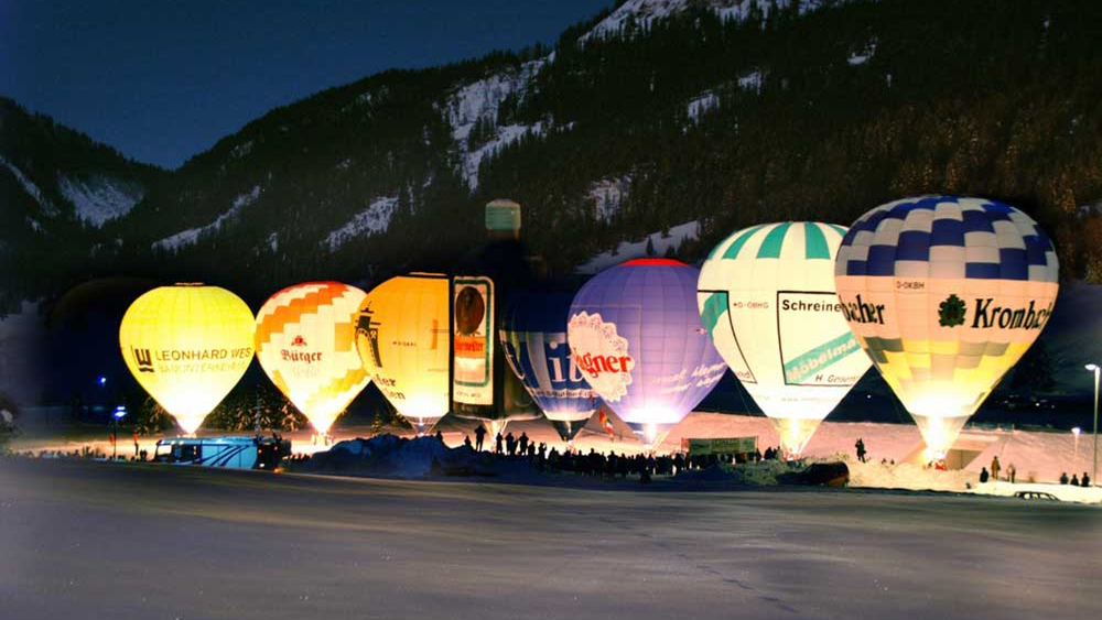 Ballonglühen im Tannheimer Tal