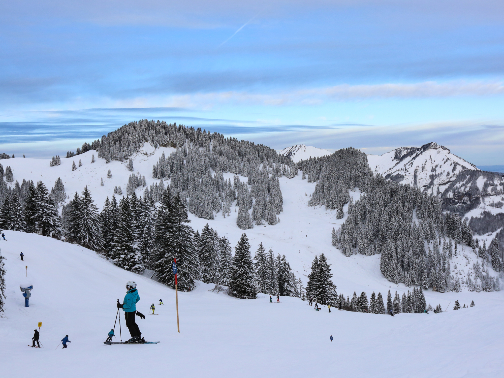 Ausblick von der Bergstation Roßstelle in Mellau