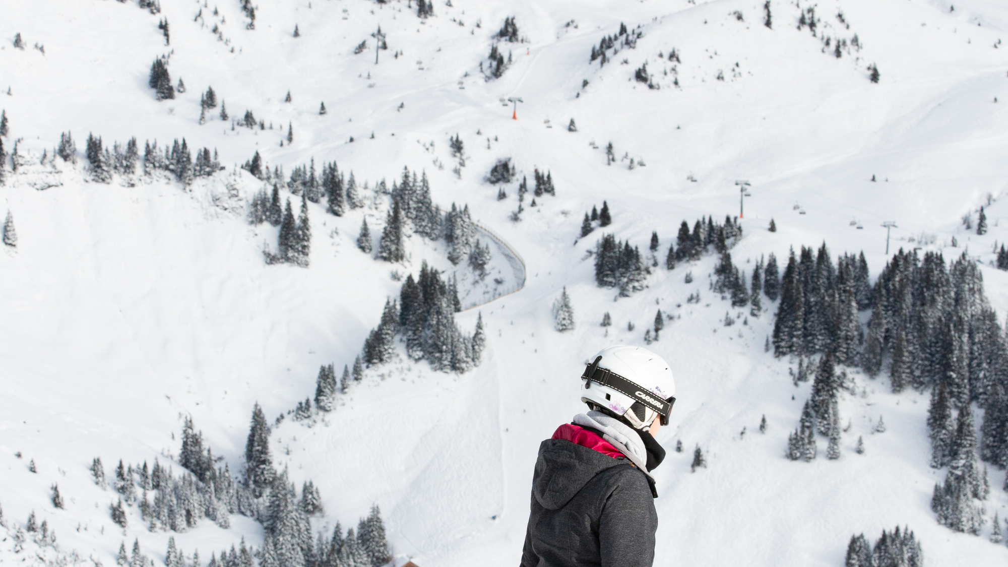Skifahrerin in Damüls-Mellau