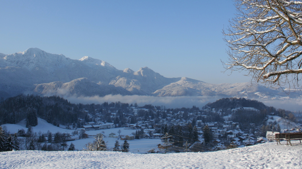 Blick auf Kochel am See