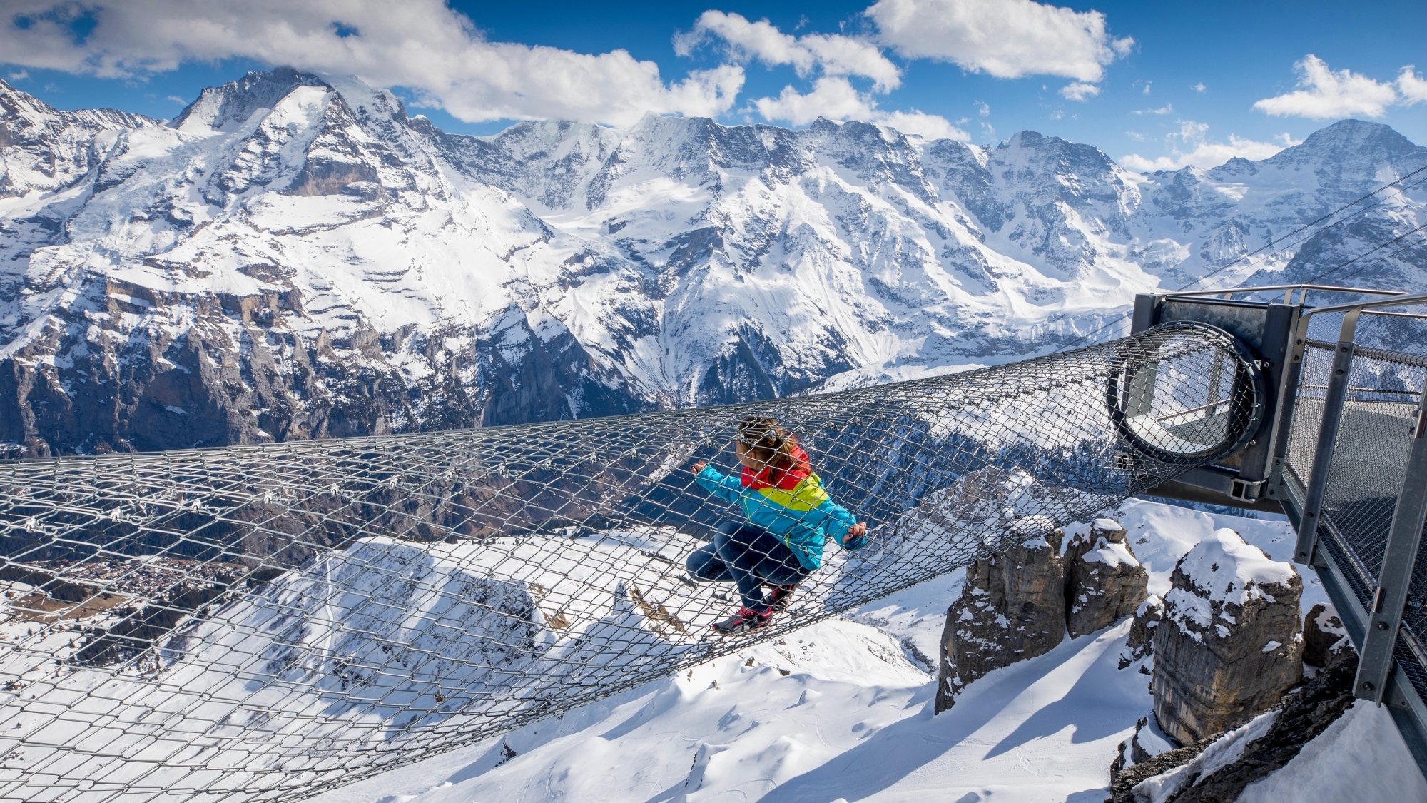 Der Birg Thrill Walk auf dem Schlithorn