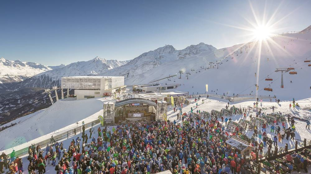 Electric Mountain Festival in der Funzone am Giggijoch in Sölden