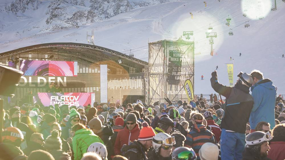 Funzone am Giggijoch beim Electric Mountain Festival in Sölden