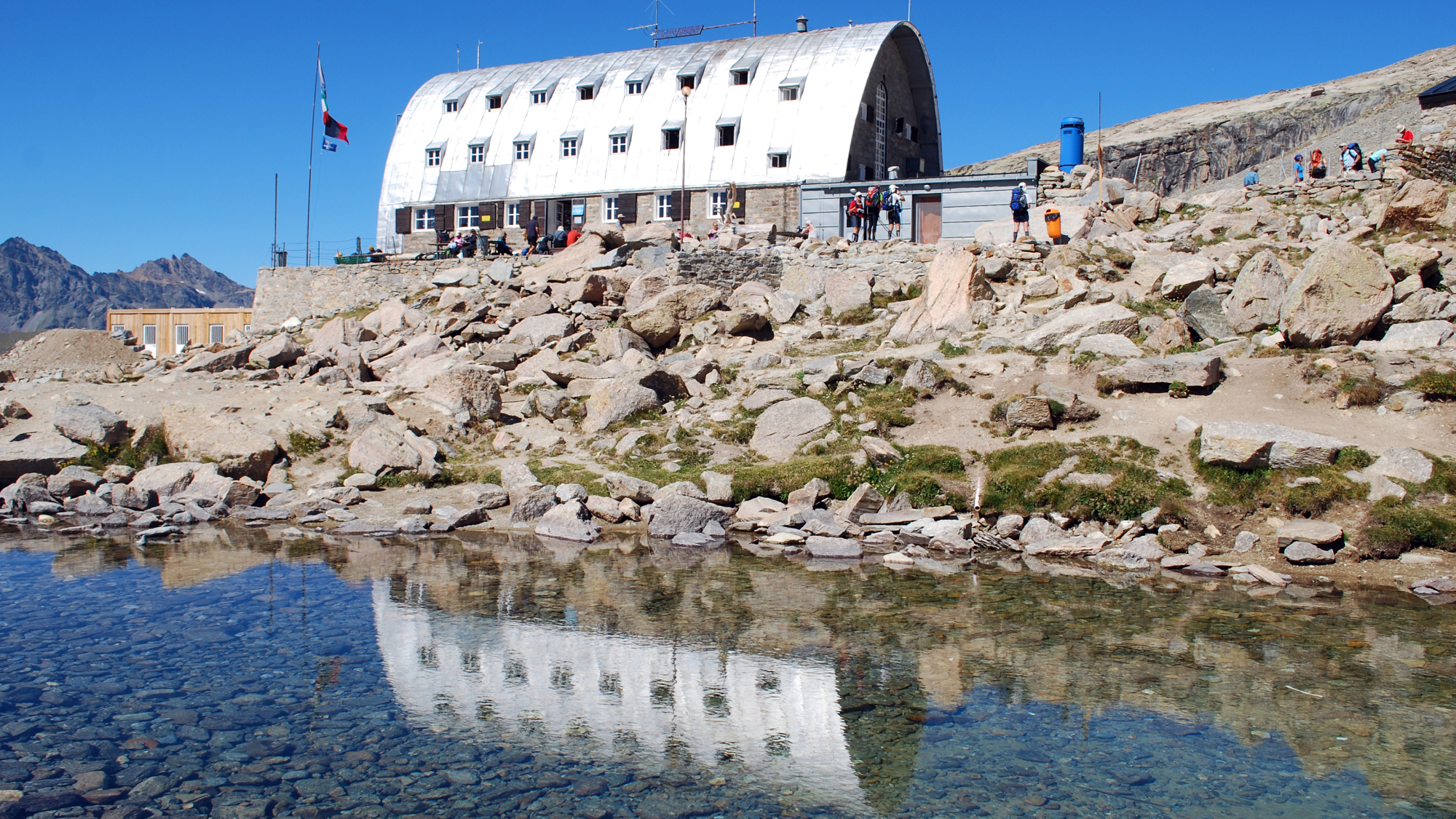 Das Rifugio Vittorio Emanuele II ist der Ausgangspunkt für die Besteigung des Gran Paradiso