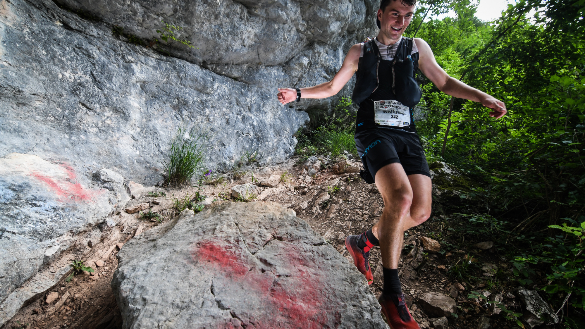 Läufer beim Traunsee Marathon