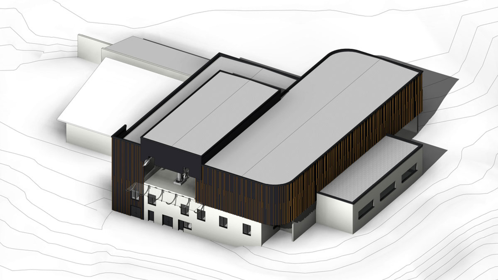 Geplante neue Bergstation am Rosskopf (Sterzing)