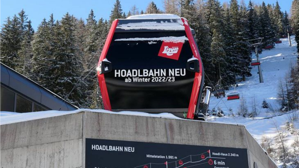 Gondel der neuen Hoadlbahn