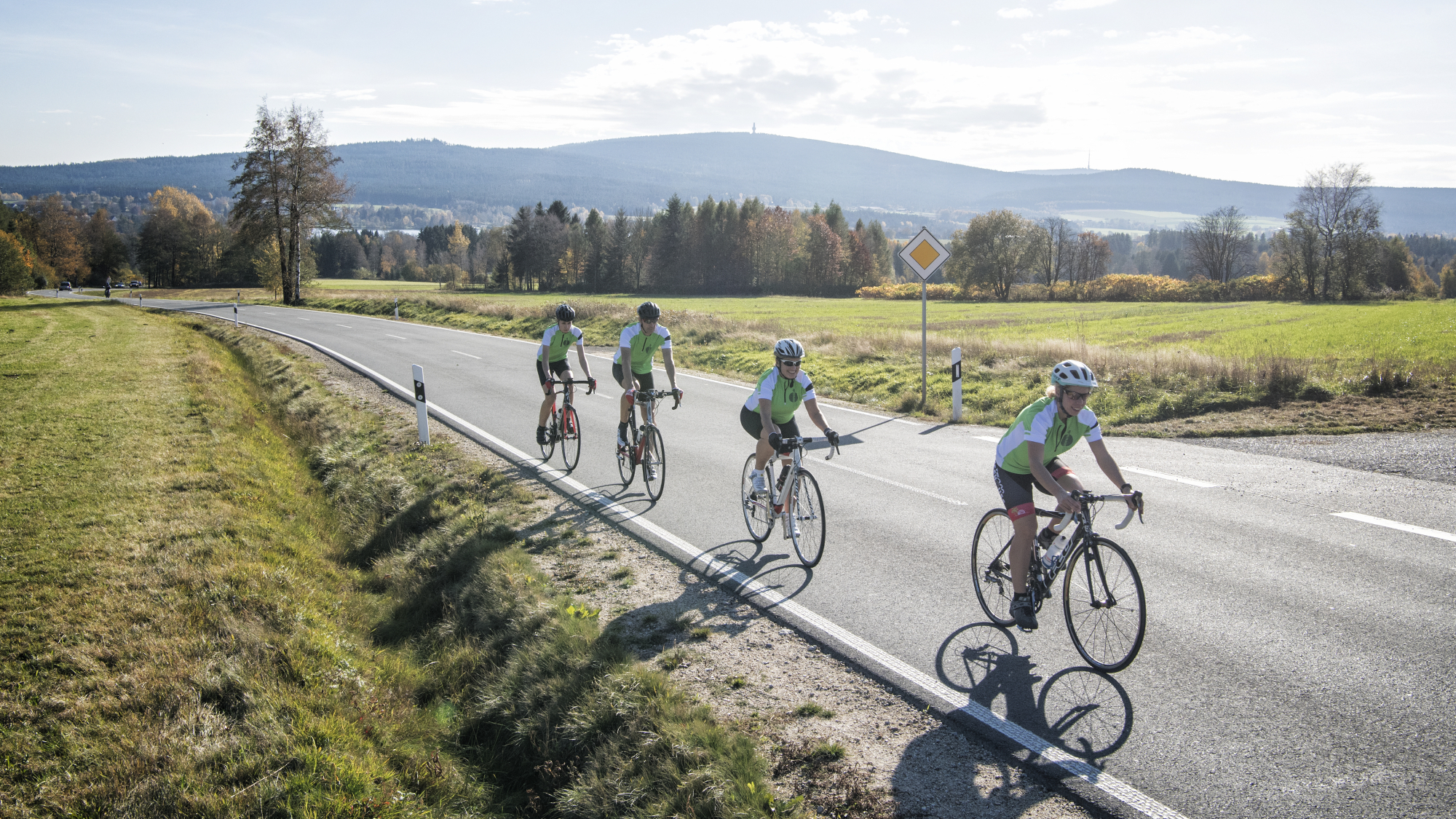 Rennradfahren im Fichtelgebirge