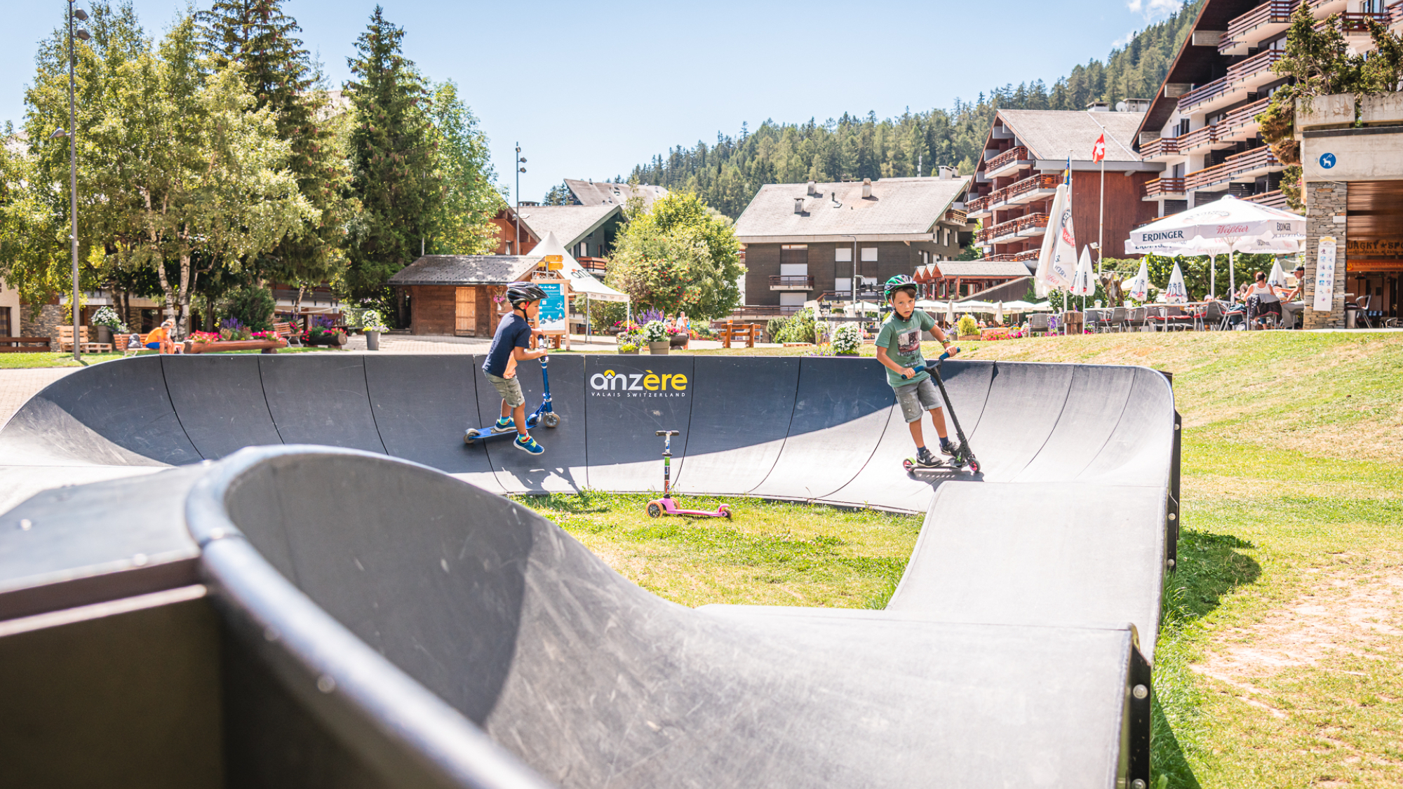 Bike-Action in Anzère