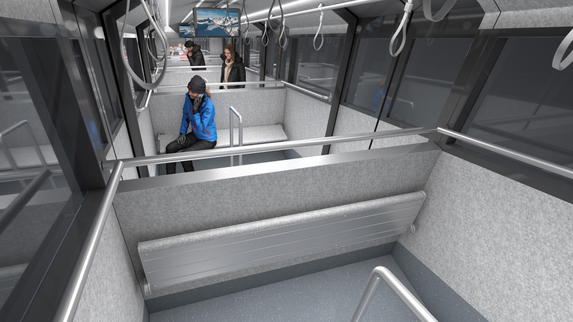 Innenansicht Gletscherexpress am Pitztaler Gletscher