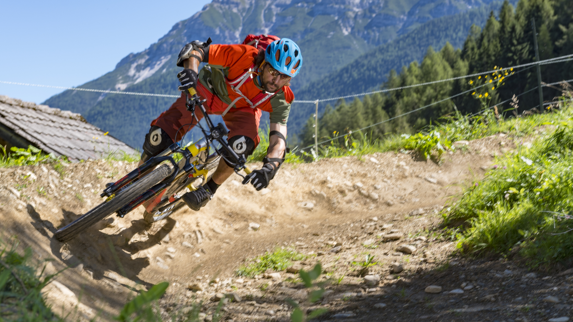 Biker am EinsEinser Trail am Elfer