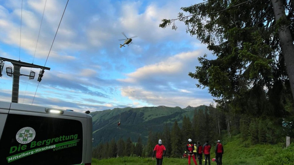 Großeinsatz im Bereich Heuberggrat