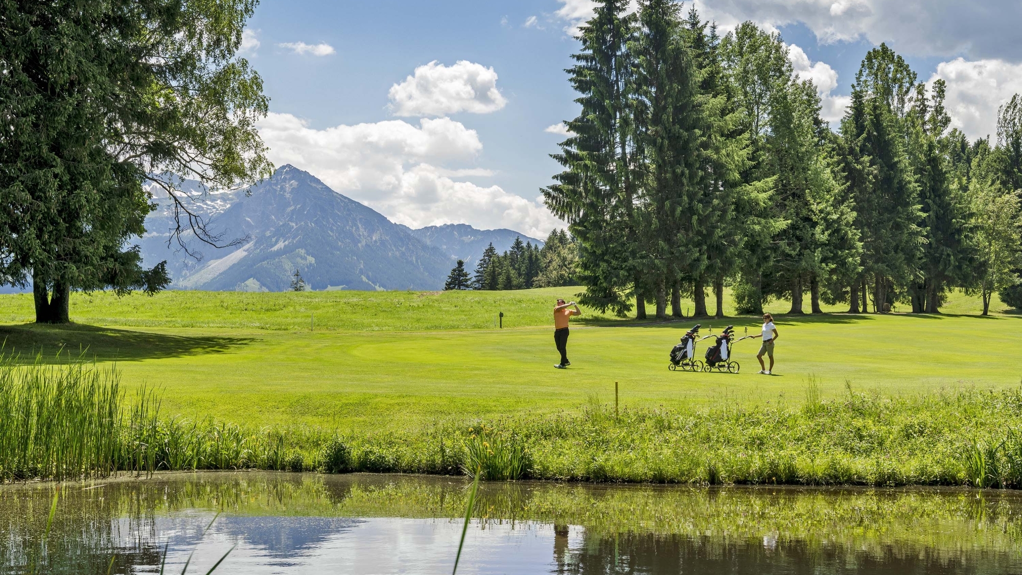 Idylle auf dem Golfplatz Sonnenalp