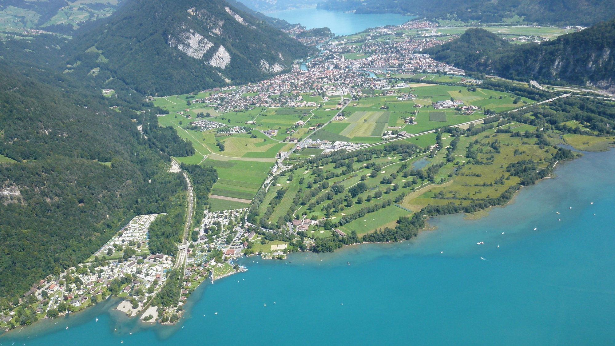 Luftaufnahme Golfclub Interlaken-Unterseen