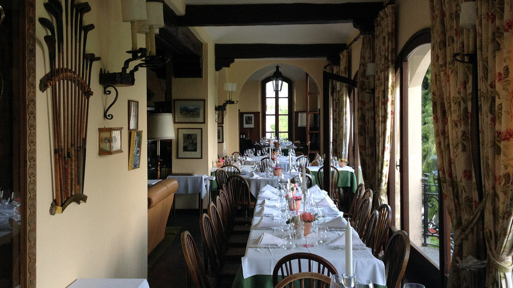 Blick ins Clubhaus mit dem hervorragenden Erre Restaurant