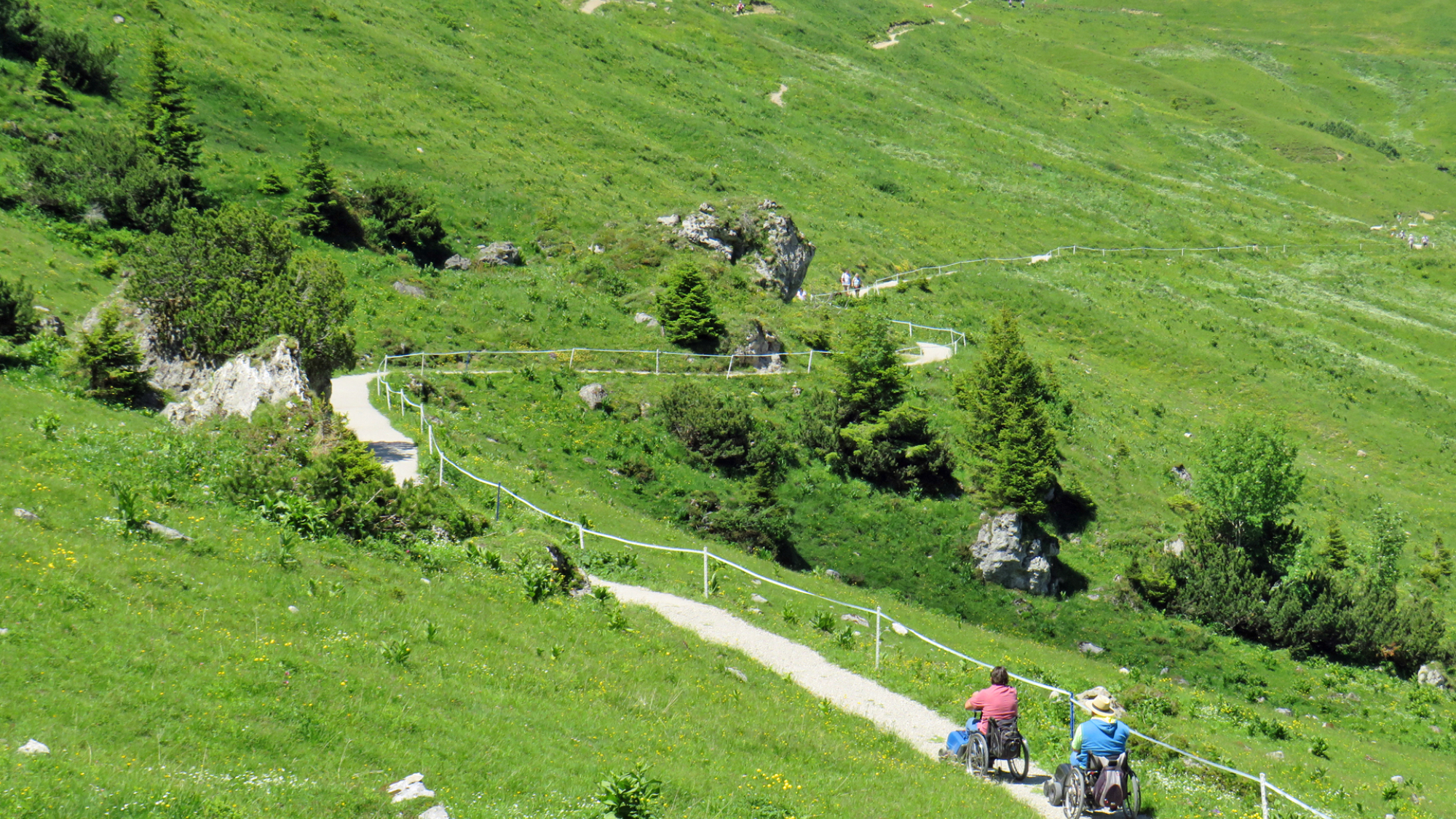 Bei der Erstbefahrung des Alpenrosenwegs