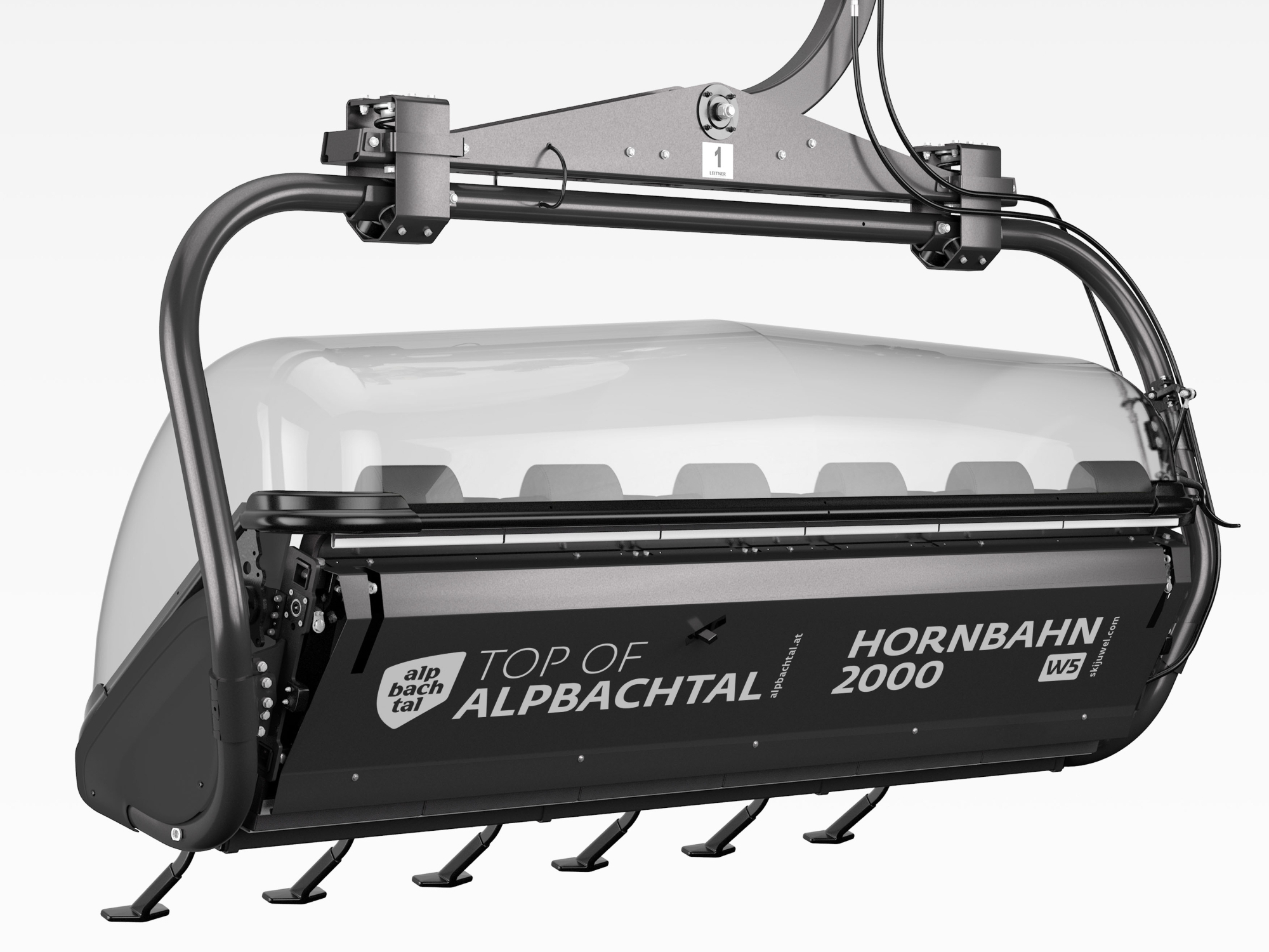 Sesseldesign der neuen Hornbahn 2000