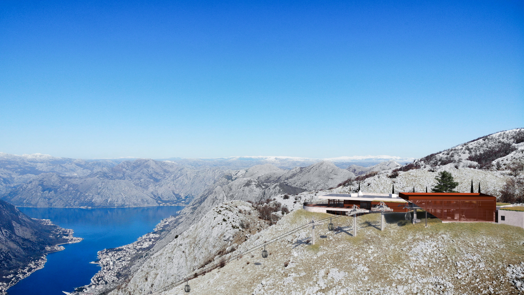Spektakuläre Bergstation am Berg Lovćen