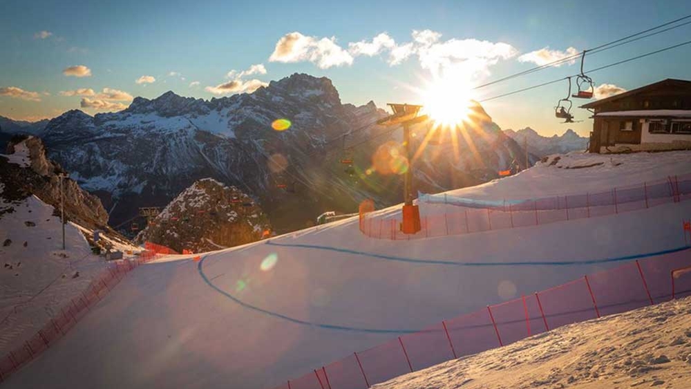 Rennstrecke in Cortina d´Ampezzo