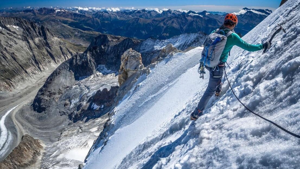 Bergsteiger in den Alpen