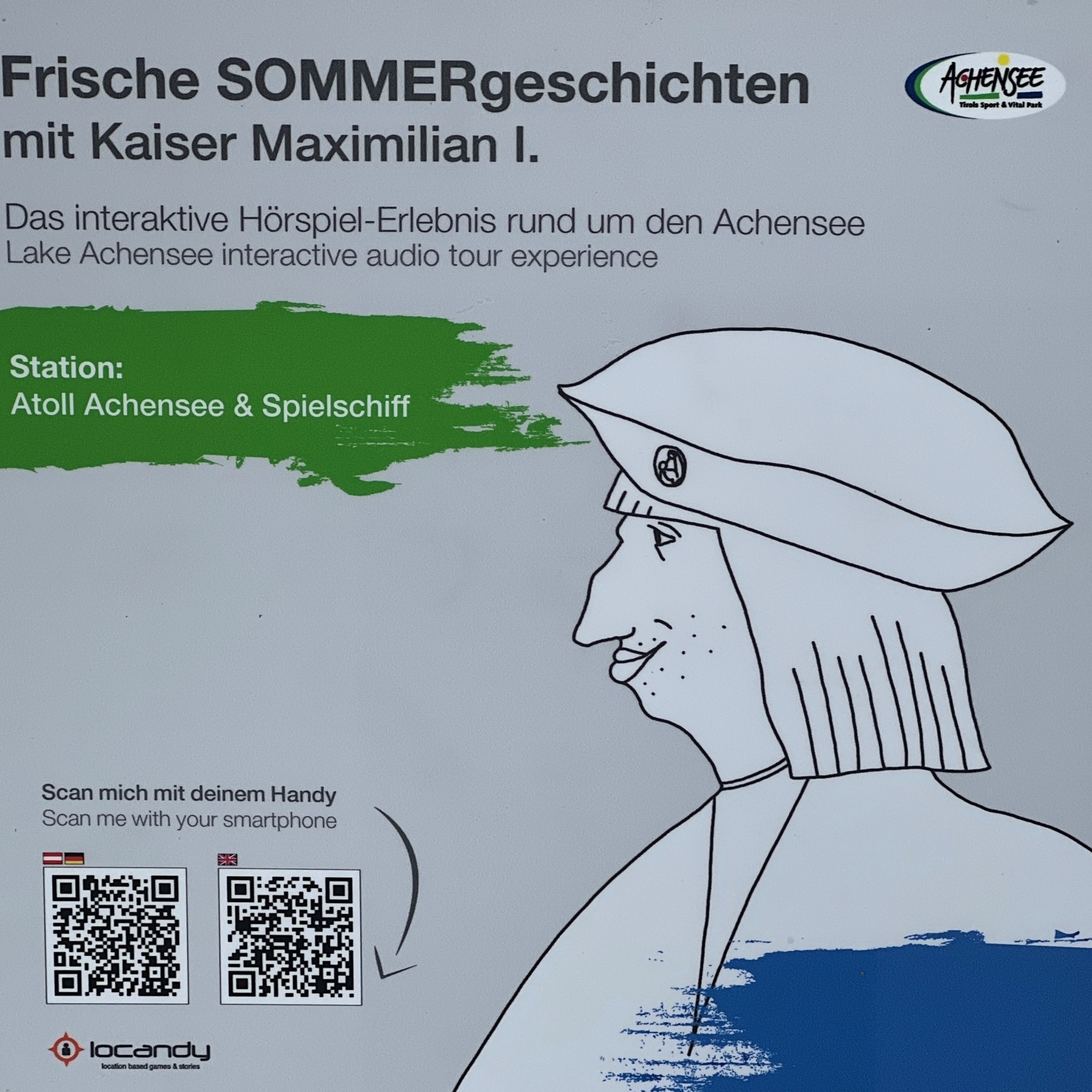 An 24 imposanten Stationen in der Region Achensee werden mittels GPS oder über das Scannen eines QR-