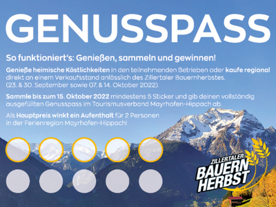 Zillertaler Bauernherbst – Genusspass