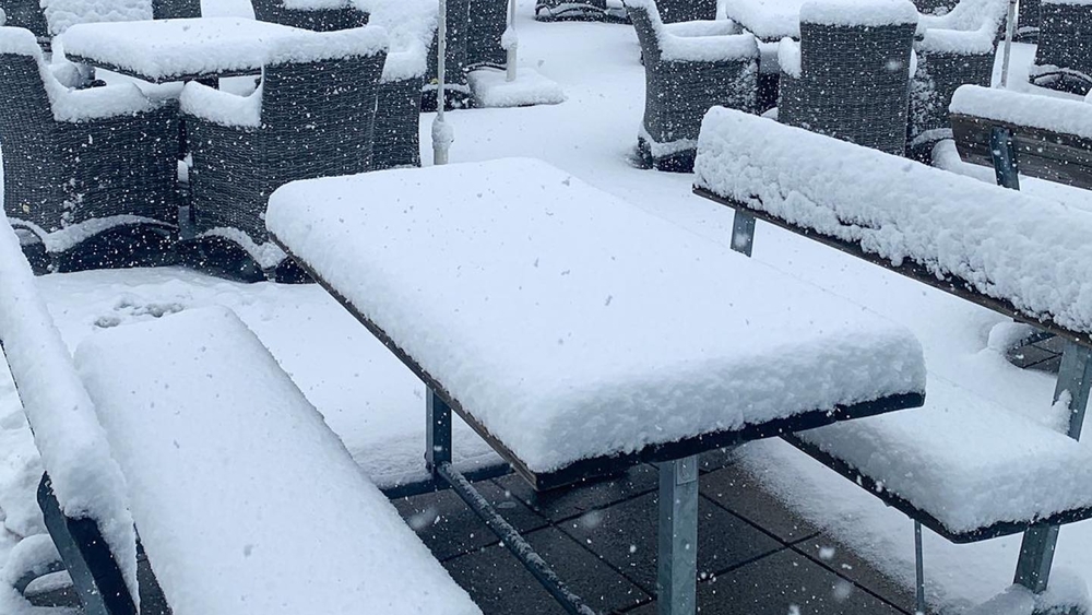 Auch in Seefeld hat es geschneit