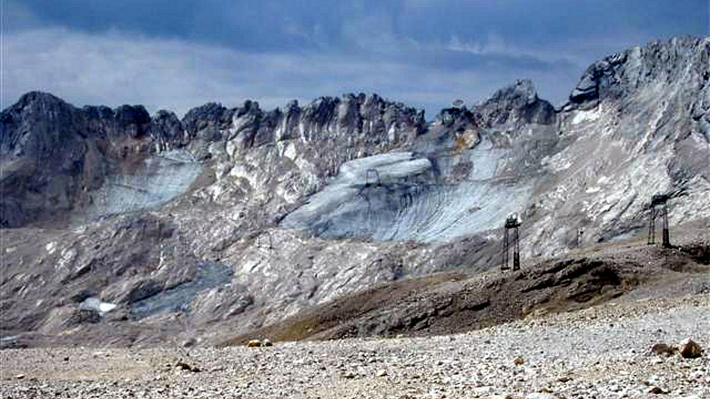 So sah der Südliche Schneeferner noch 2003 aus
