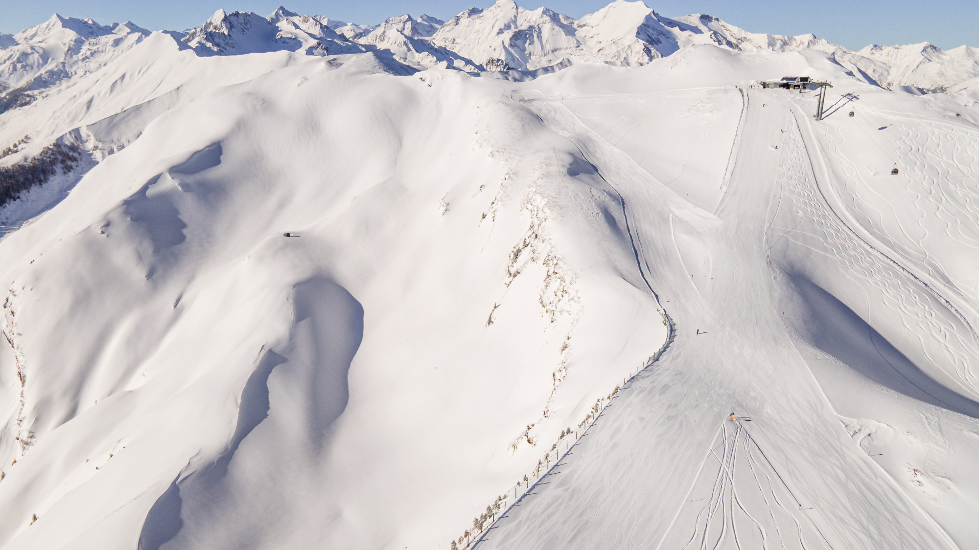 Panoramablick im Skigebiet Rauris