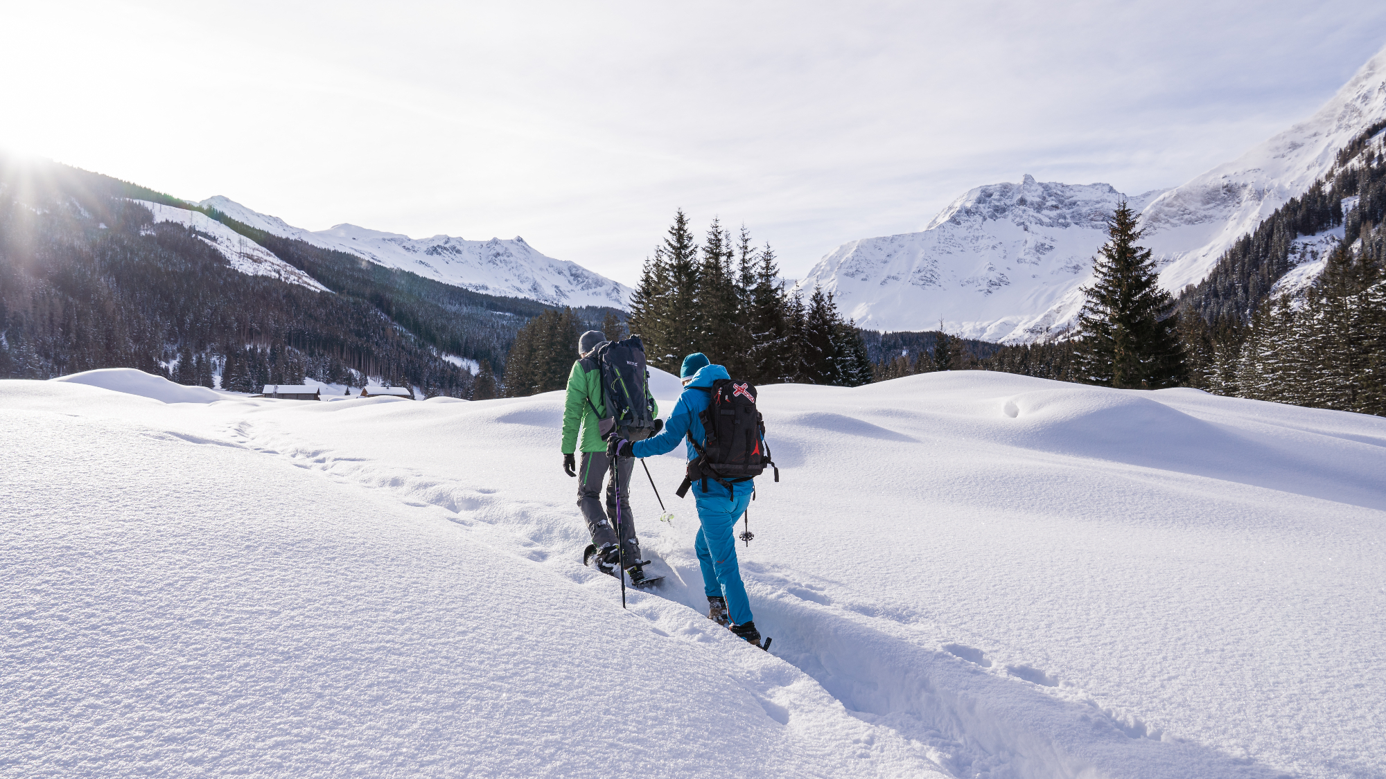 Schneeschuhwanderung im Raurisertal Talschluss Kolm Saigurn 