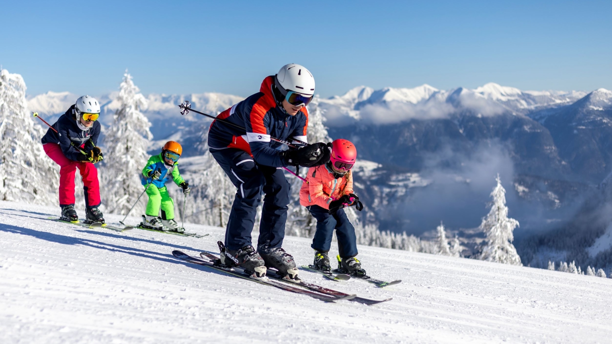 In Nassfeld wird das Skifahren auch für die Kleinen zum Kinderspiel.