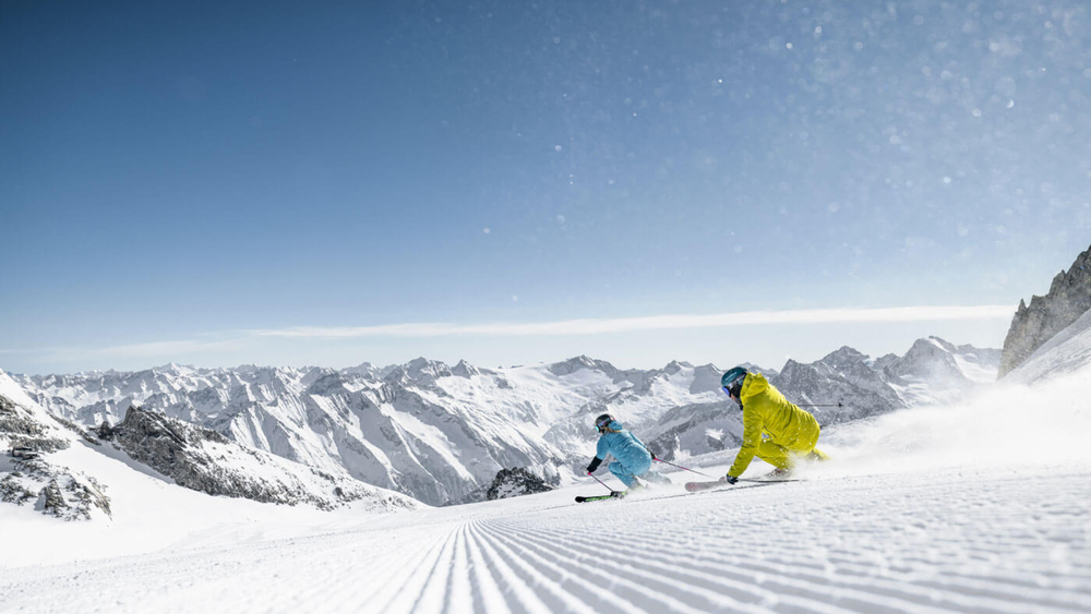Pistenspaß am Hintertuxer Gletscher