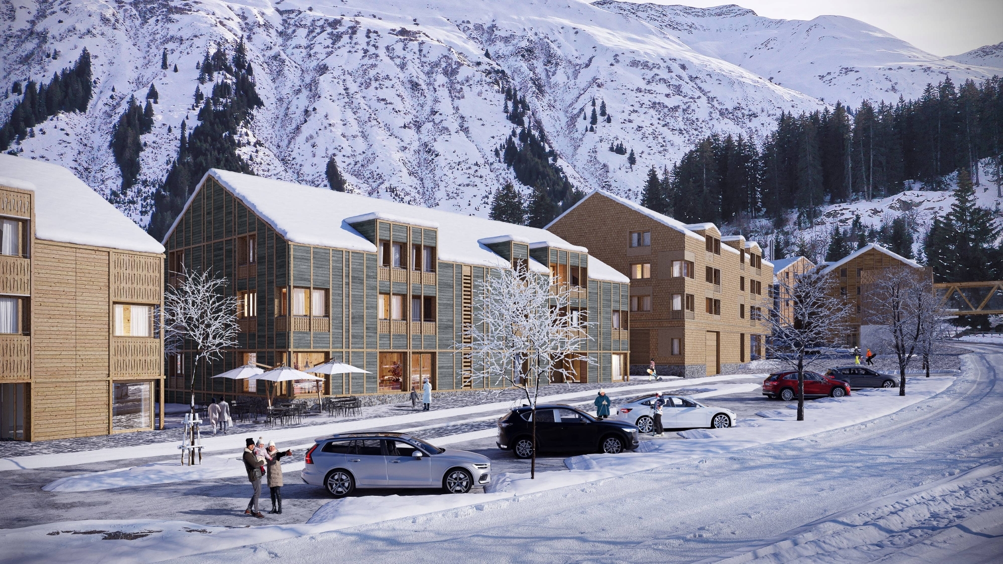 Die Andermatt Swiss Alps AG plant das neue Resort Dieni/Sedrun mit 1.800 Betten, Restaurants, Bars, 
