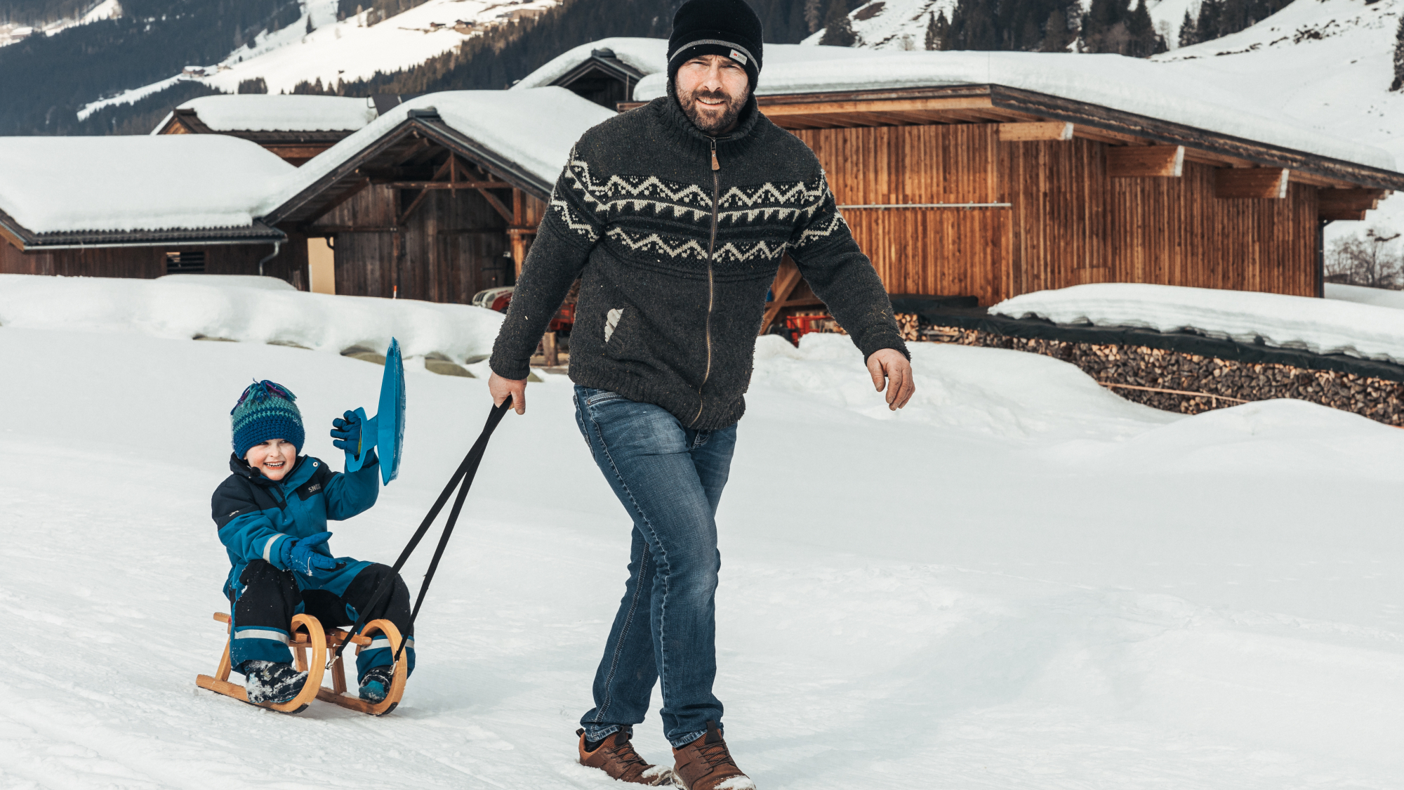 Der nächste Rodelhügel ist nie weit