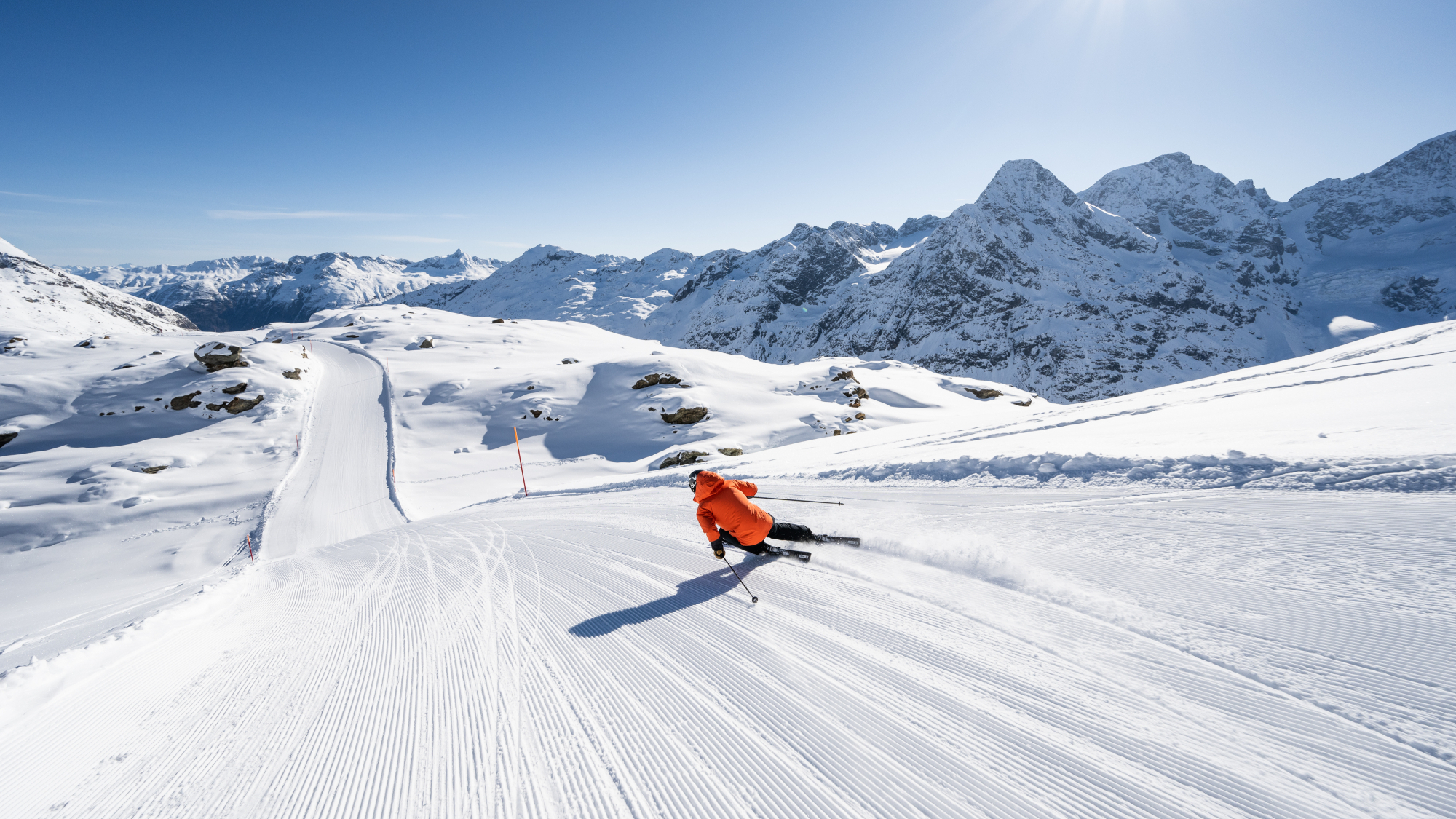Skifahren in Corvatsch, Diavolezza und Lagalb