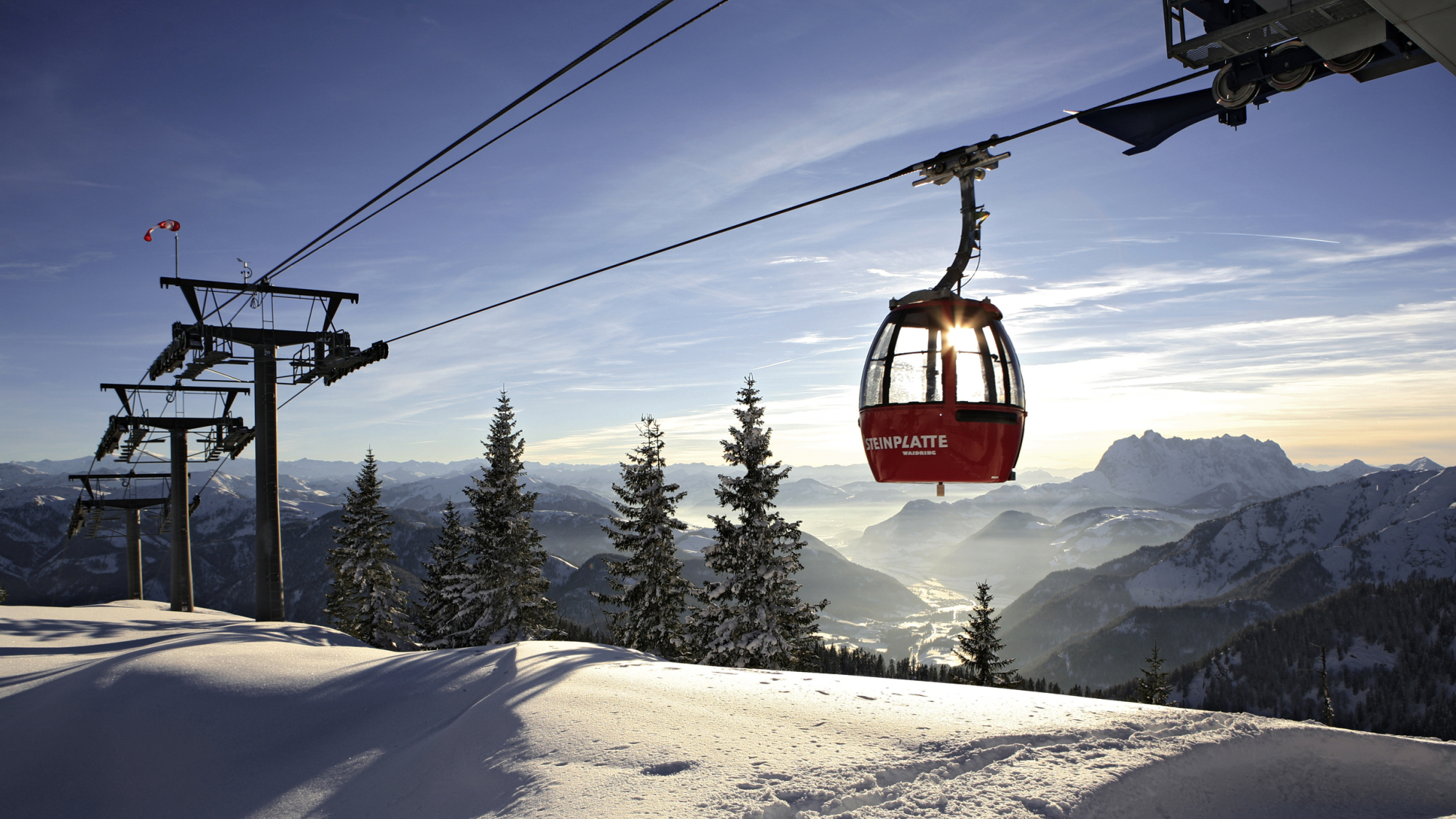 Seit 1972 stehen die ersten Skilifte im Skigebiet Steinplatte-Winklmoosalm.
