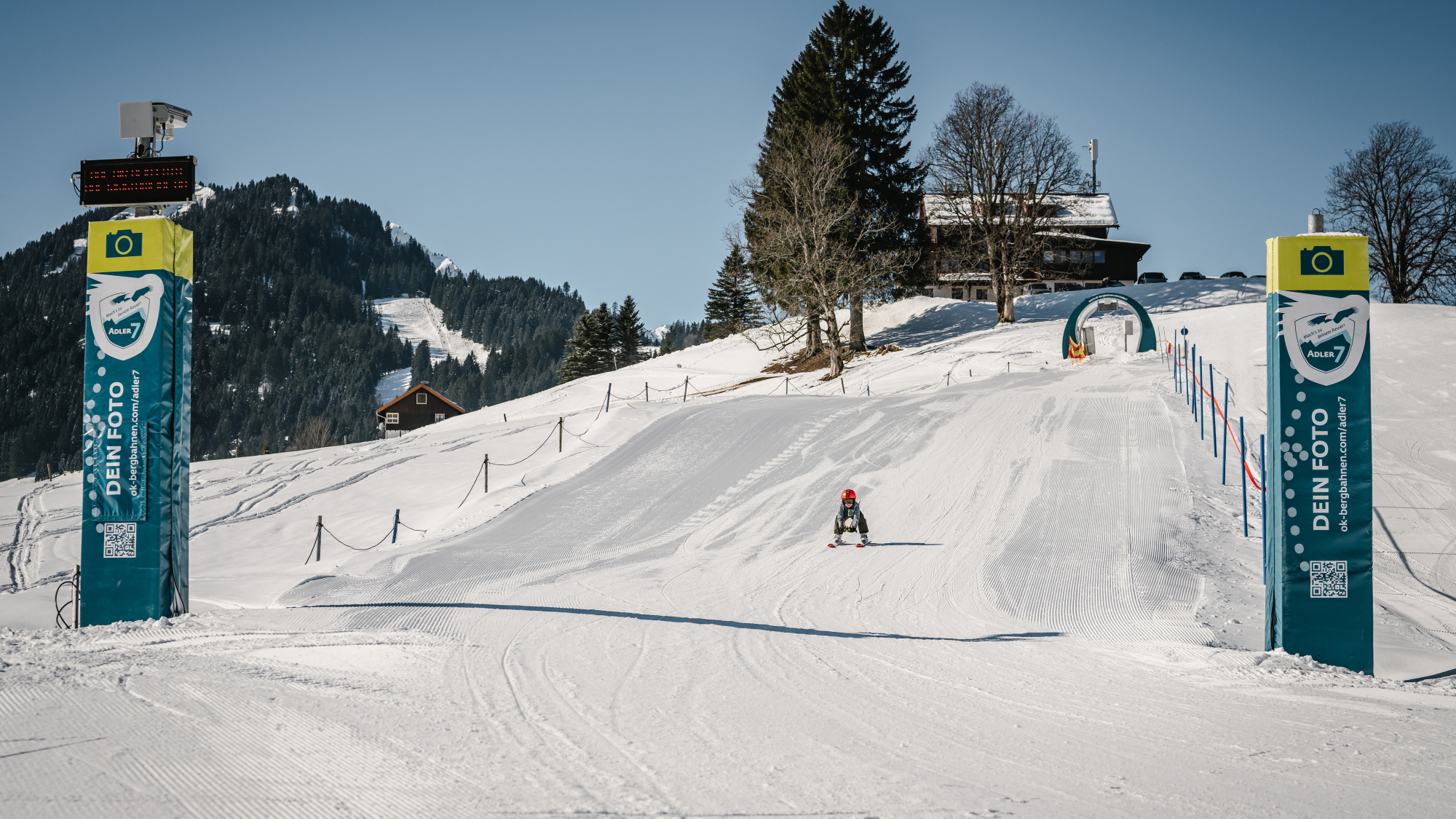 Speedmess-Strecke am Heuberg