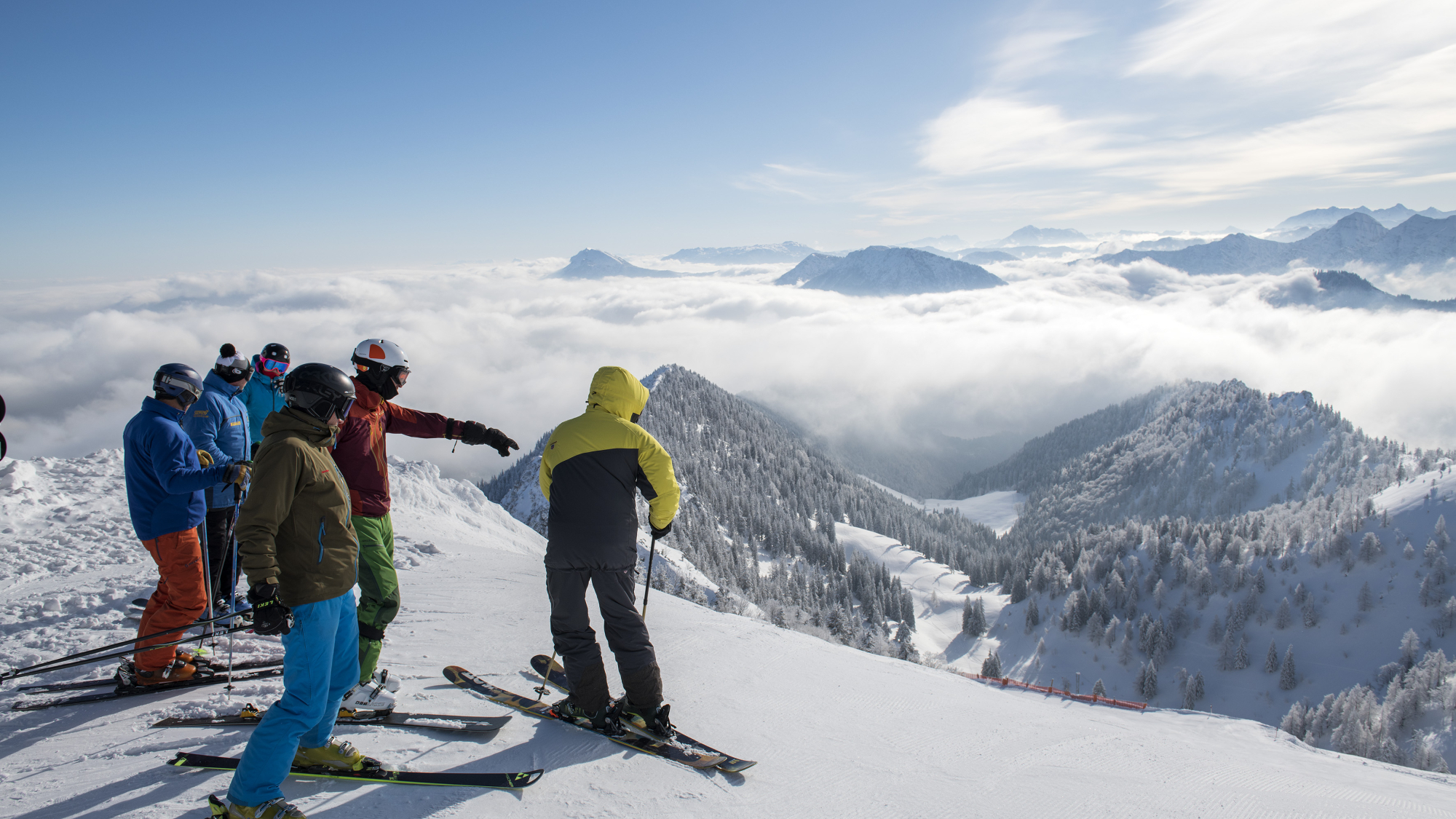 Skifahren am Hochfelln