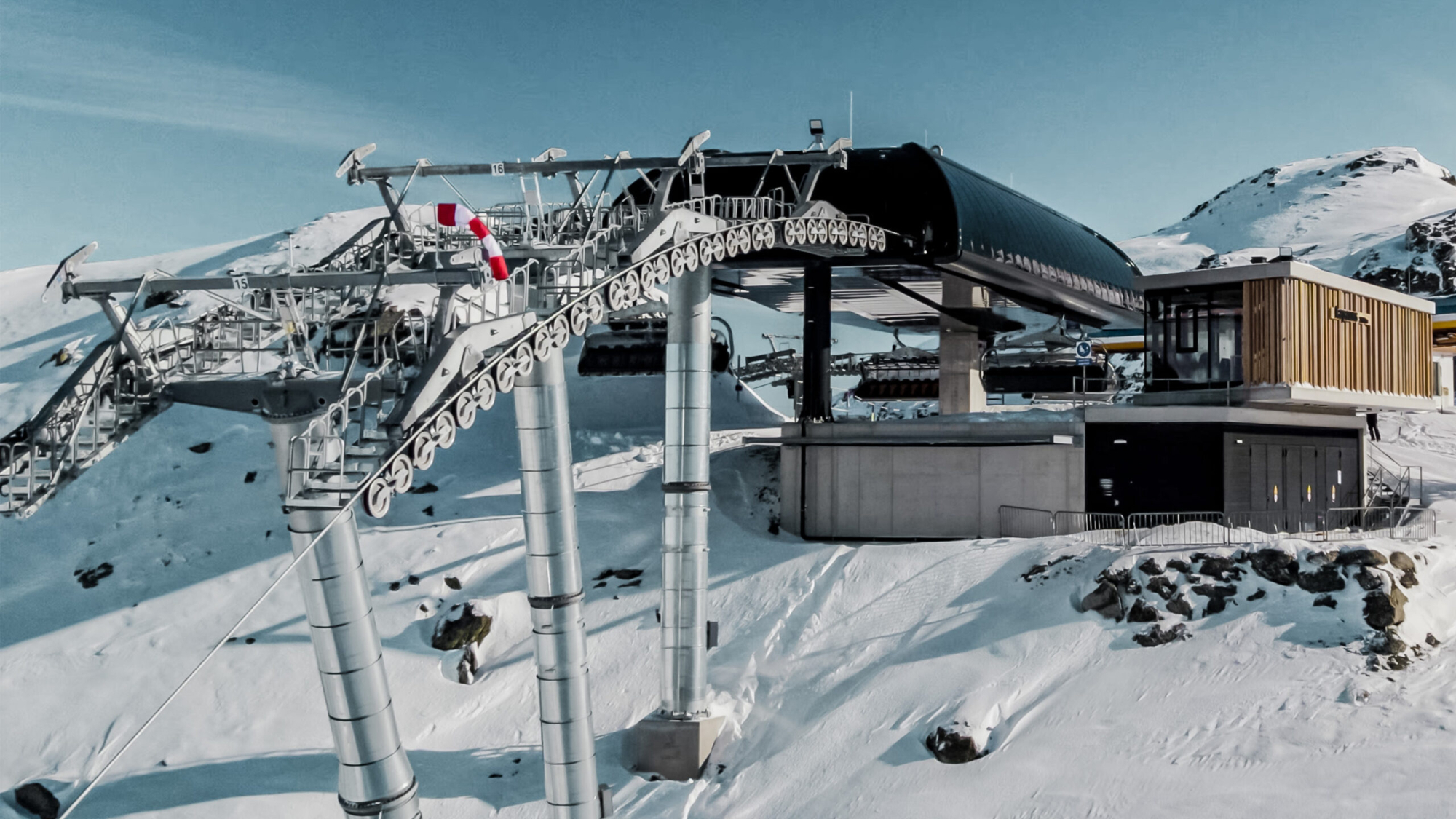 Bergstation Sesselbahn Kapauns