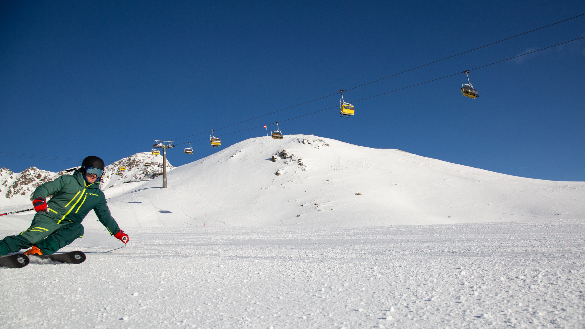 Schneehöhen-Redakteur Sebastian Lindemeyer unterwegs in St. Moritz