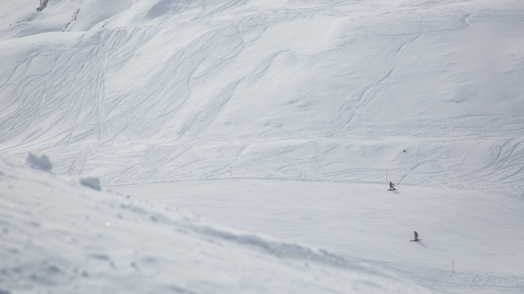 Wintersportler in Arosa