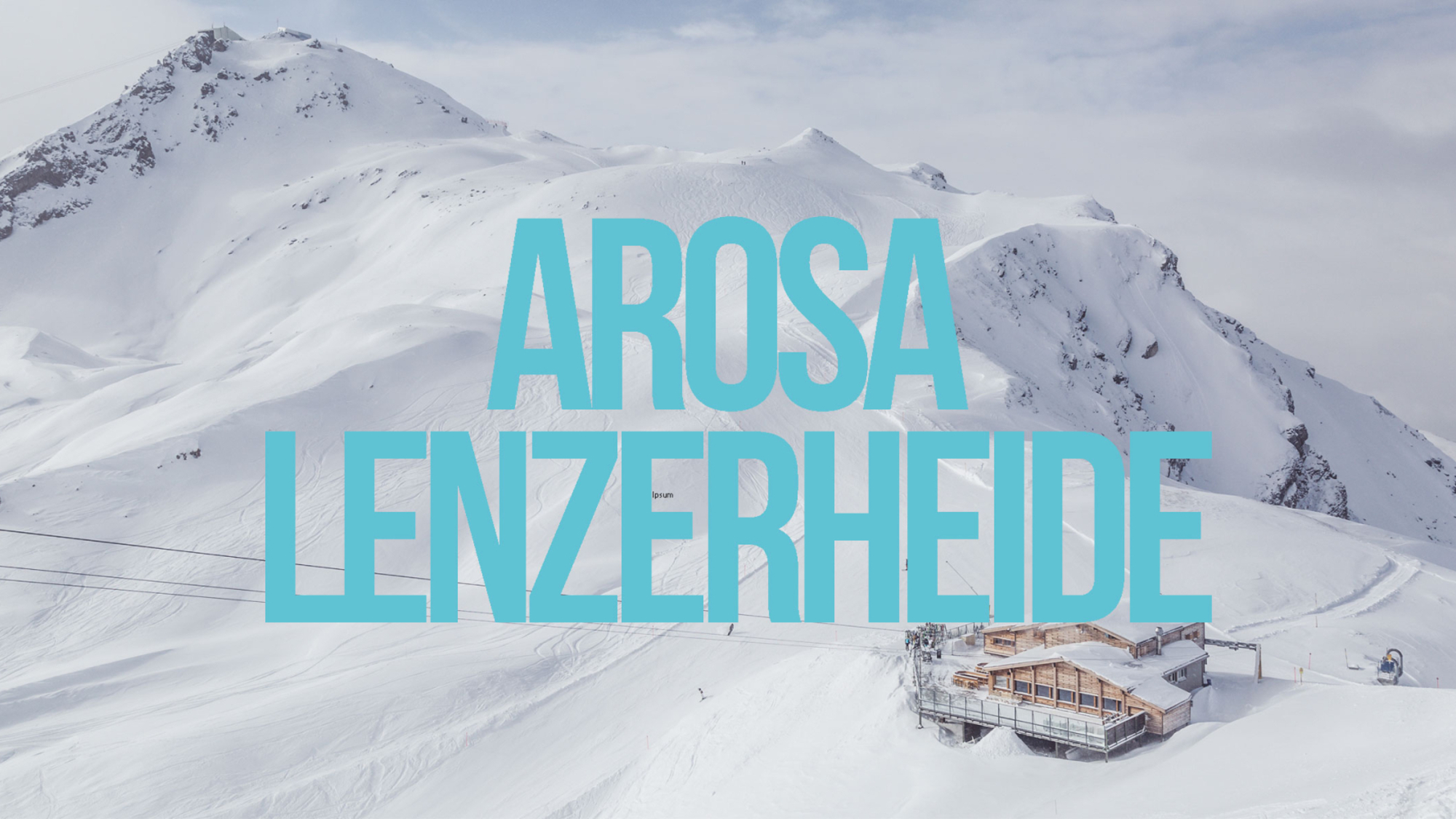 Schneehoehen unterwegs im Skigebiet Arosa Lenzerheide