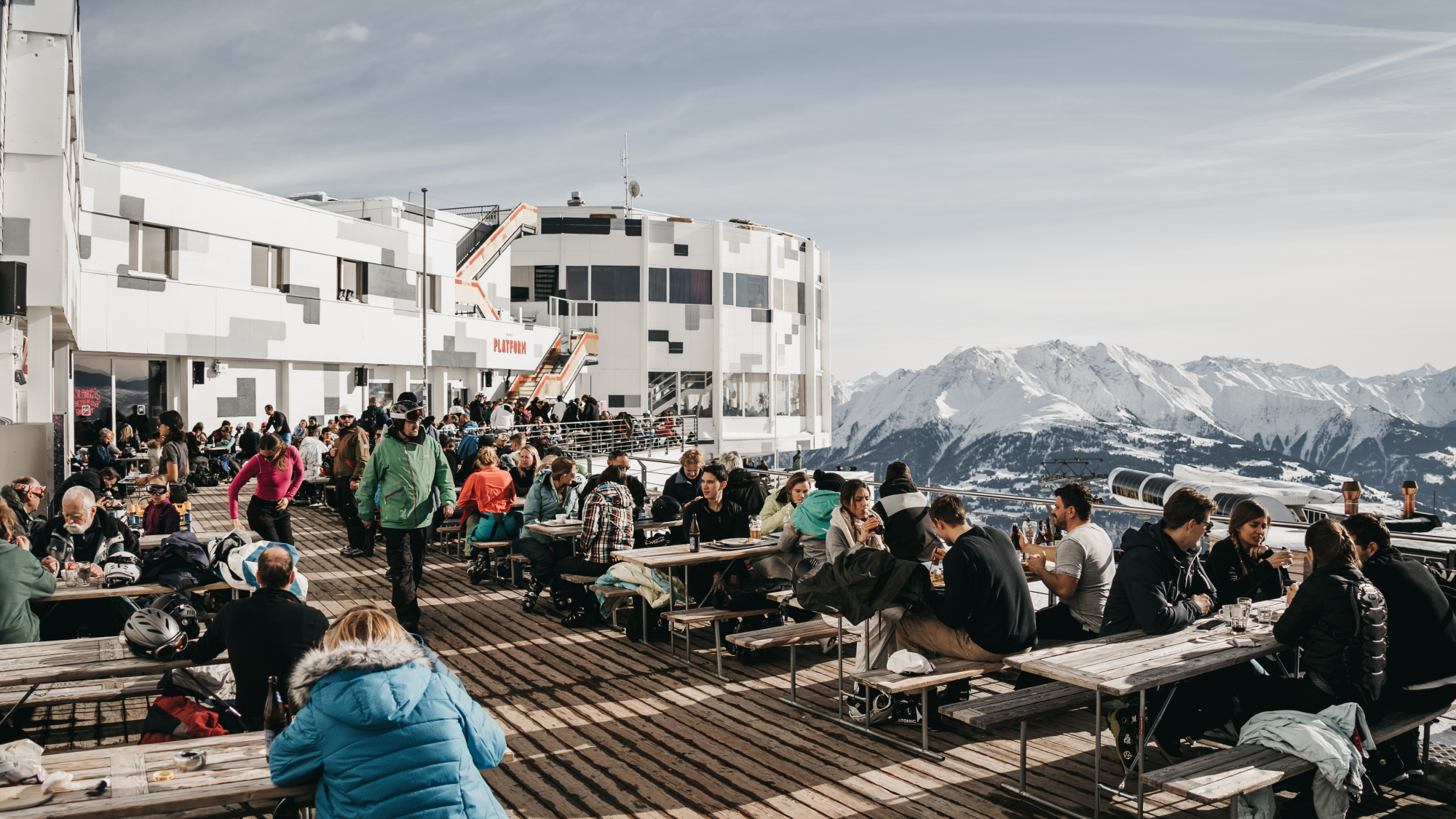 Terrasse am Crap Sogn Gion Laax
