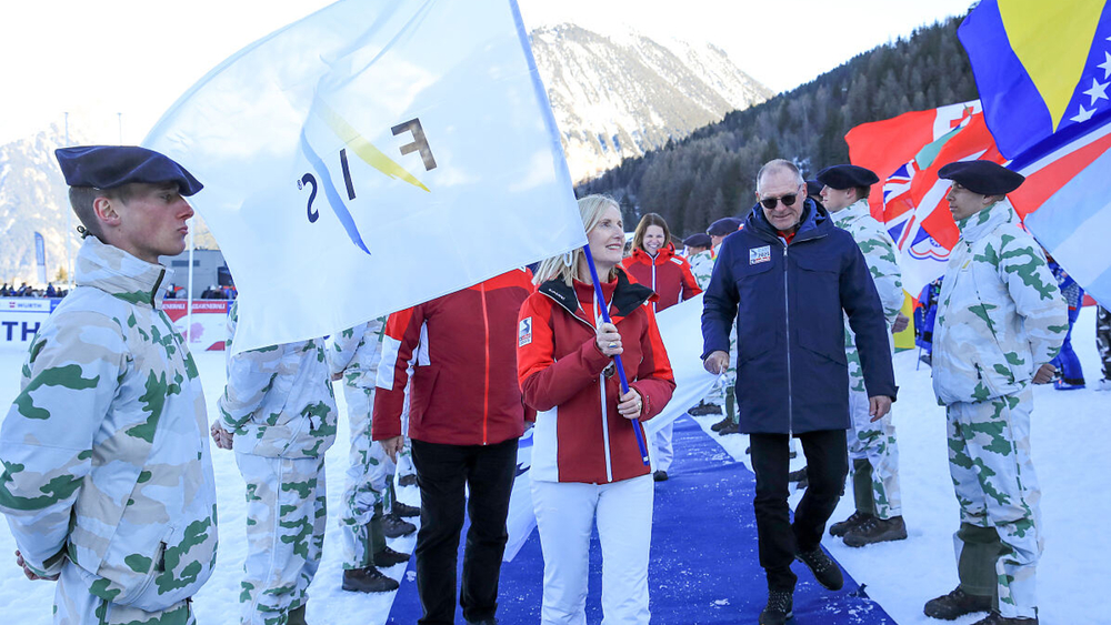 Fahnenübergabe Ski-WM